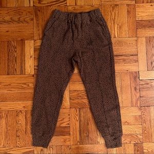 Abercrombie & Fitch Soft Collection Brown Leopard Sweatpants